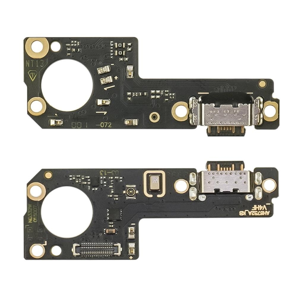 Плата зарядки Xiaomi Redmi Note 13, 2312DRAABG, 2312DRAABI, шлейф коннектора зарядки, с микрофоном, Original (PRC)