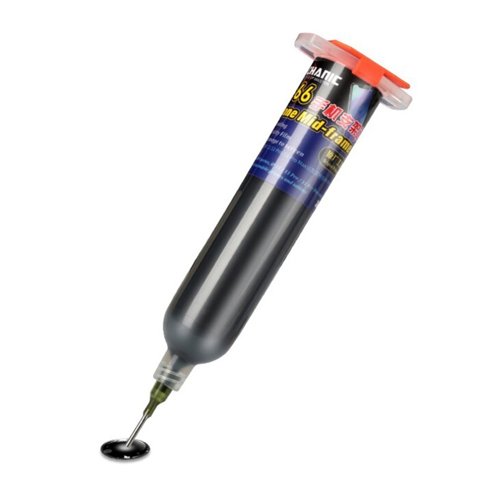 Клей полиуретановый Mechanic KO-66, чёрный, 30ml, в шприце, быстросохнущий