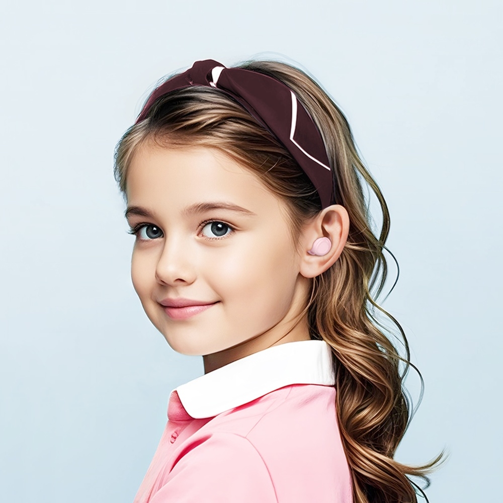 Беспроводные TWS наушники Hoco EW111 вакуумные детские pink