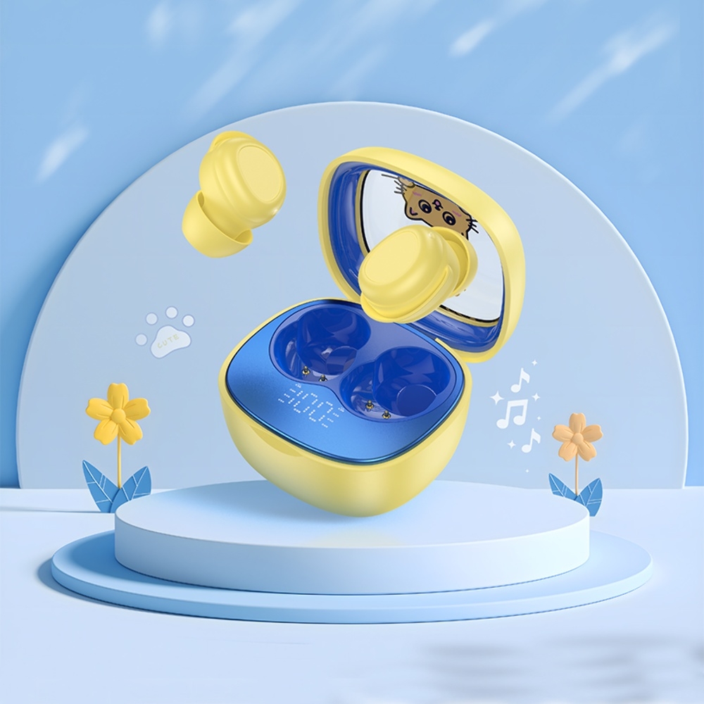 Беспроводные TWS наушники Hoco EW111 вакуумные детские yellow