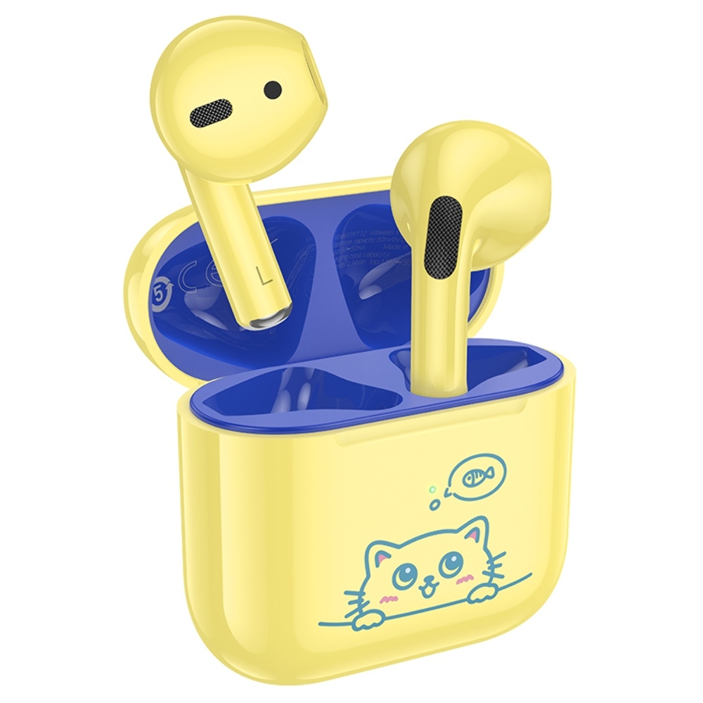 Беспроводные TWS наушники Hoco EW112 вкладыши детские yellow