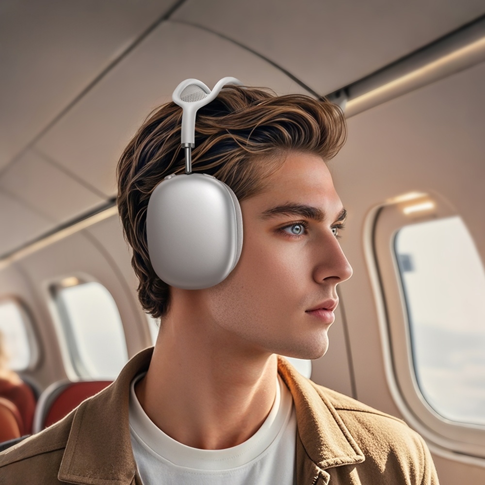 Беспроводные наушники Hoco W58 накладные silver