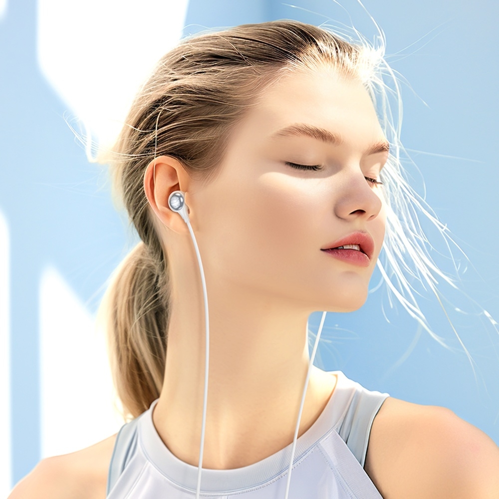 Наушники вакуумные Hoco M116 с микрофоном white