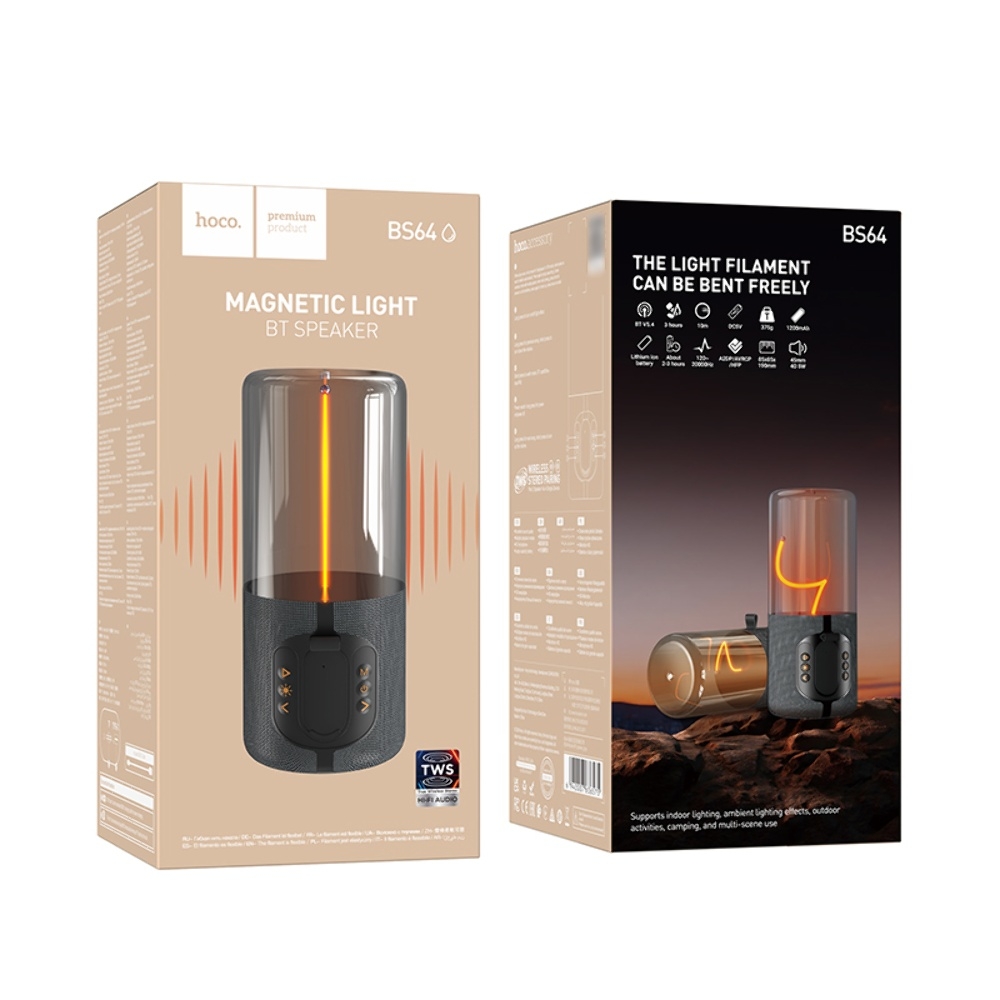 Портативная Bluetooth колонка Hoco BS64 gray