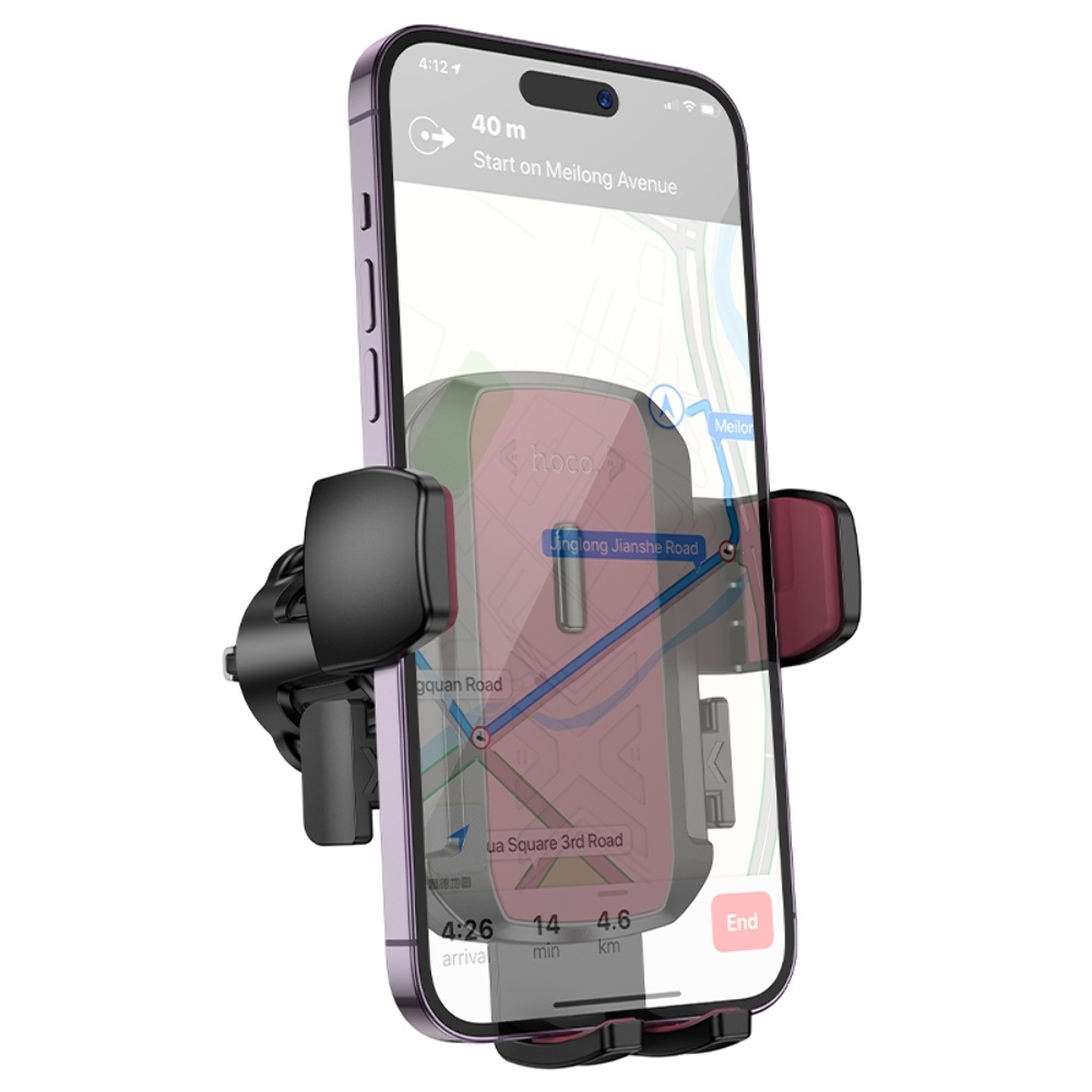 Автодержатель Hoco H64 black and red