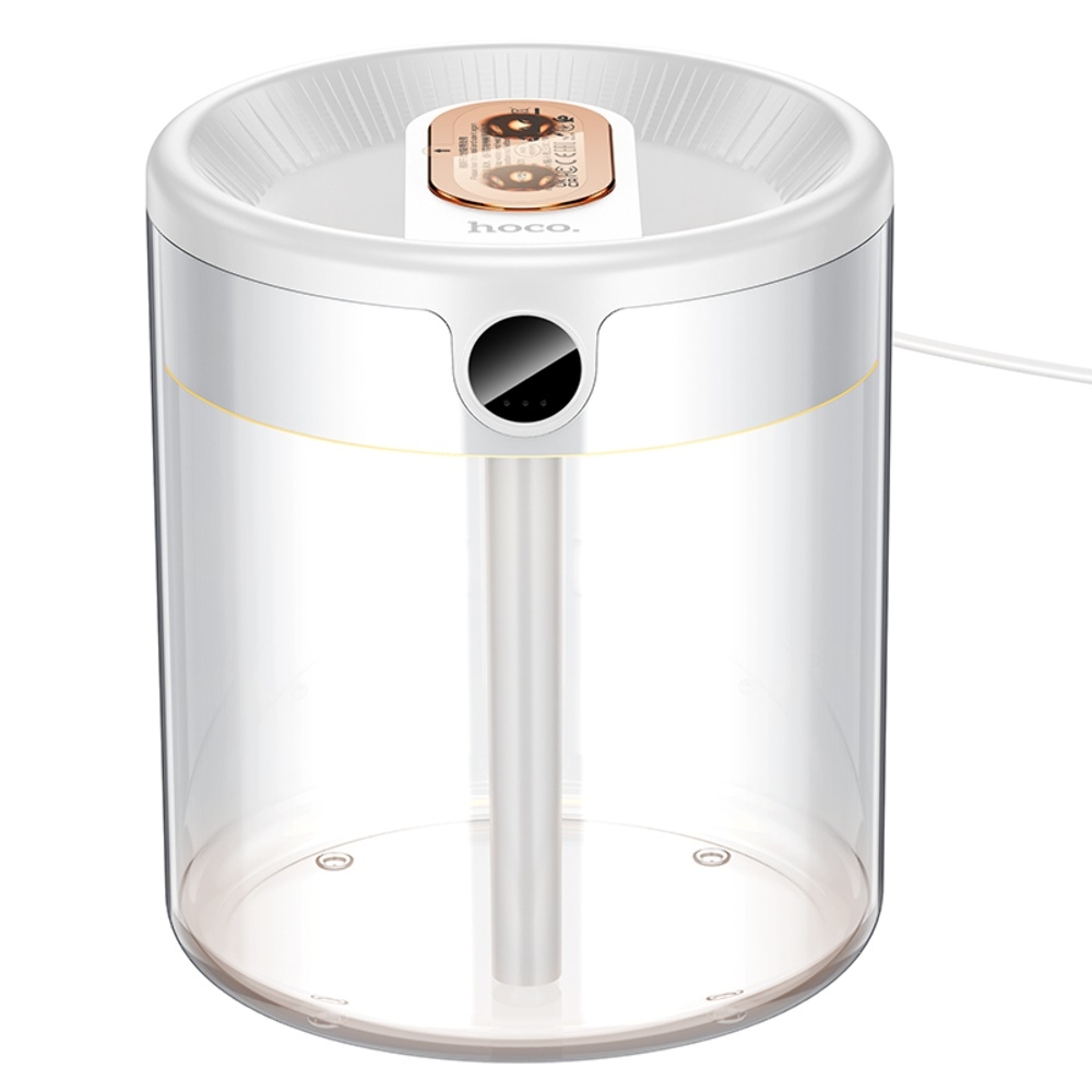 Увлажнитель воздуха Hoco HX31 с двойным распылением и цифровым дисплеем white
