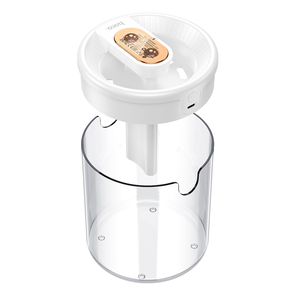 Увлажнитель воздуха Hoco HX31 с двойным распылением и цифровым дисплеем white