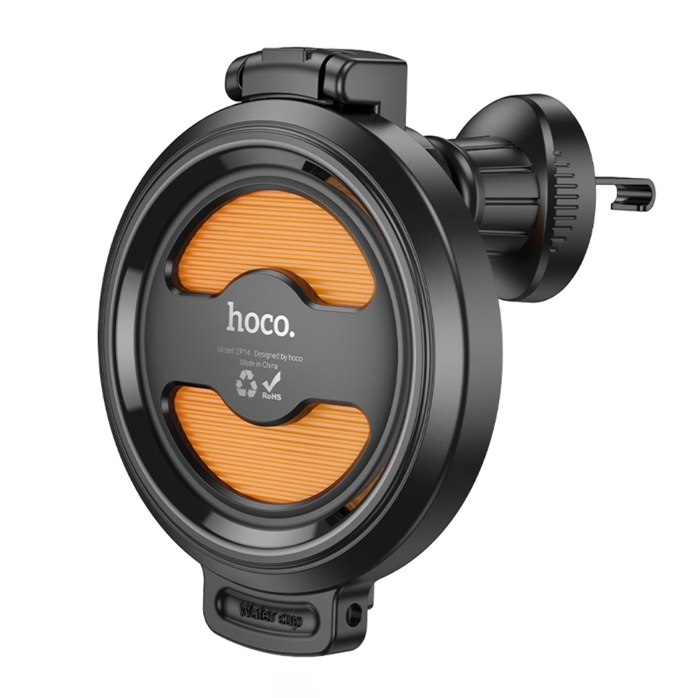 Автомобильный подстаканник в дефлектор Hoco ZP14 black orange