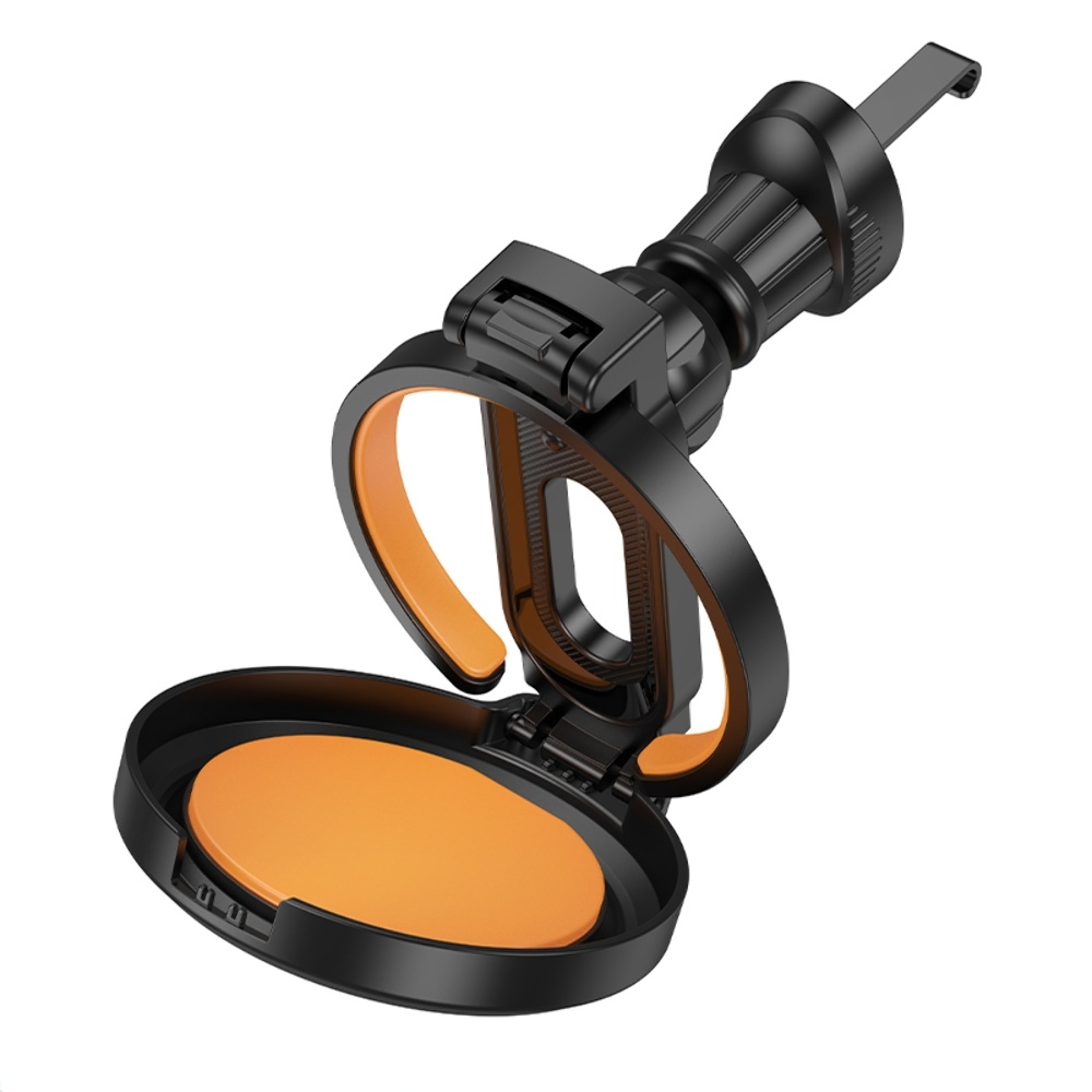 Автомобильный подстаканник в дефлектор Hoco ZP14 black orange