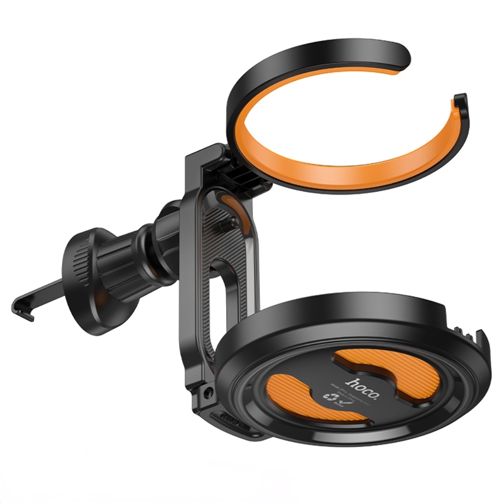 Автомобильный подстаканник в дефлектор Hoco ZP14 black orange