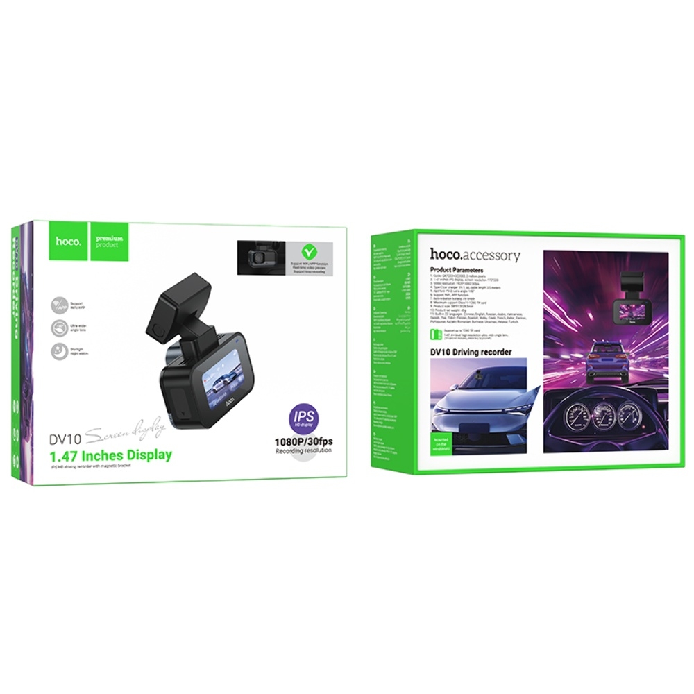 Видеорегистратор Hoco DV10 black