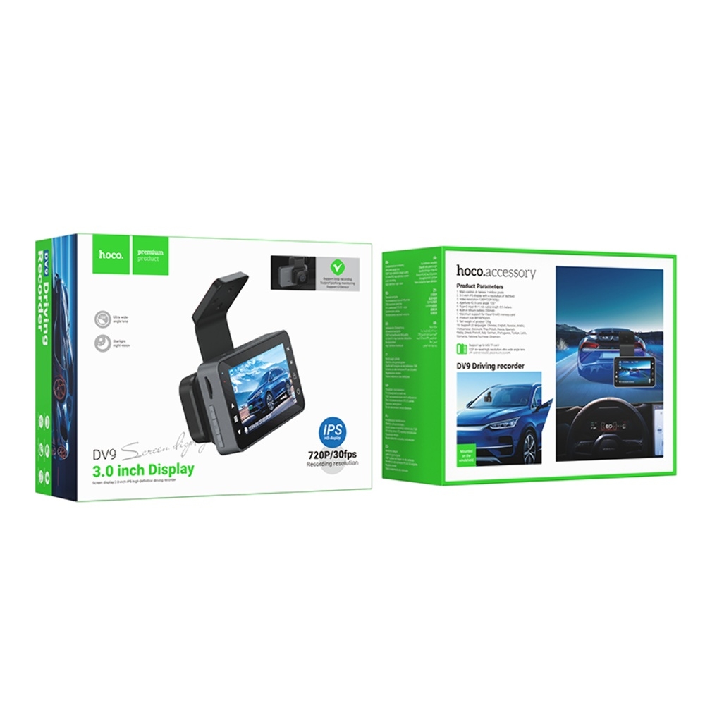 Видеорегистратор Hoco DV9 metal gray