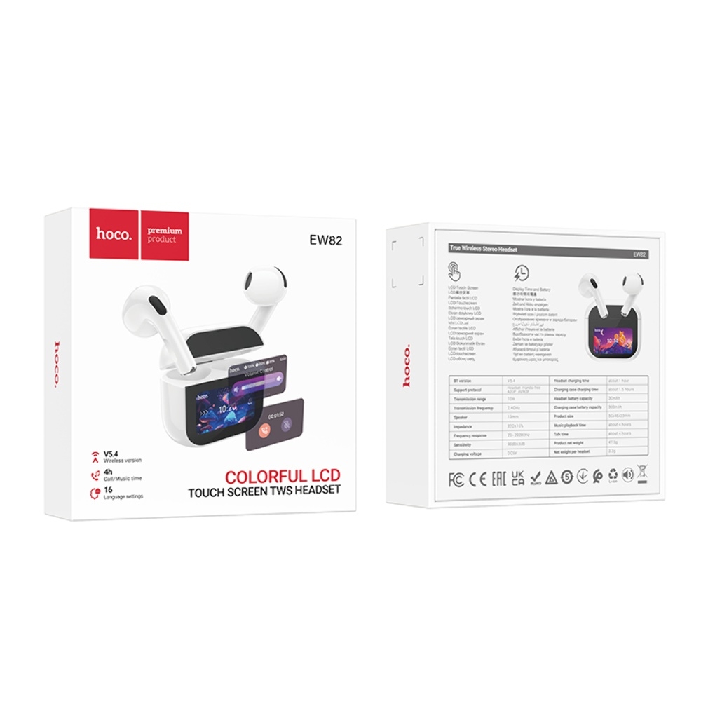 Беспроводные TWS наушники Hoco EW82 вкладыши white