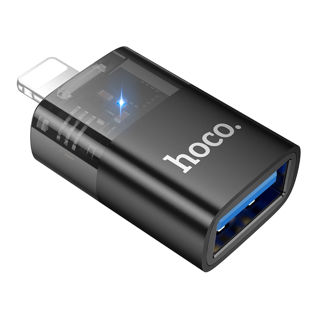 Адаптер переходник Hoco UA36 Lightning to USB black