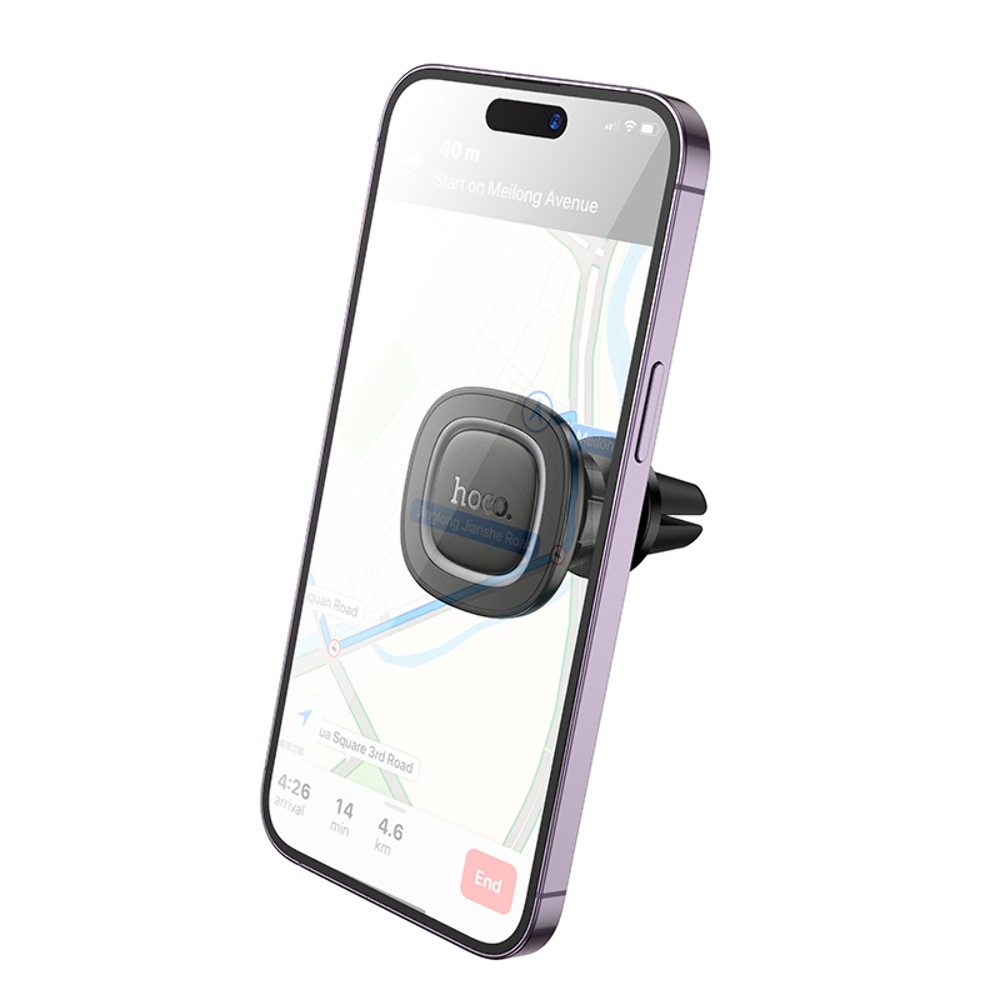 Автодержатель Hoco H72 магнитный black metal gray