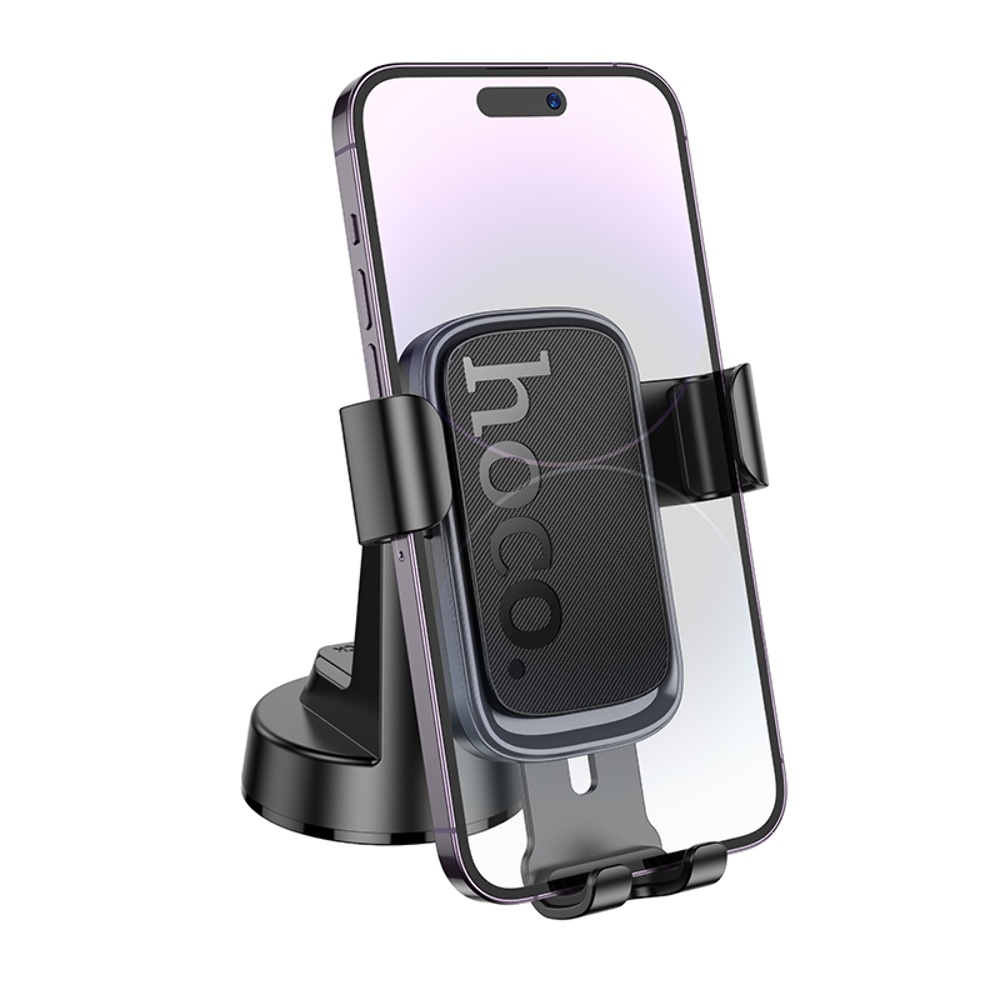 Автодержатель Hoco H81 black metal grey