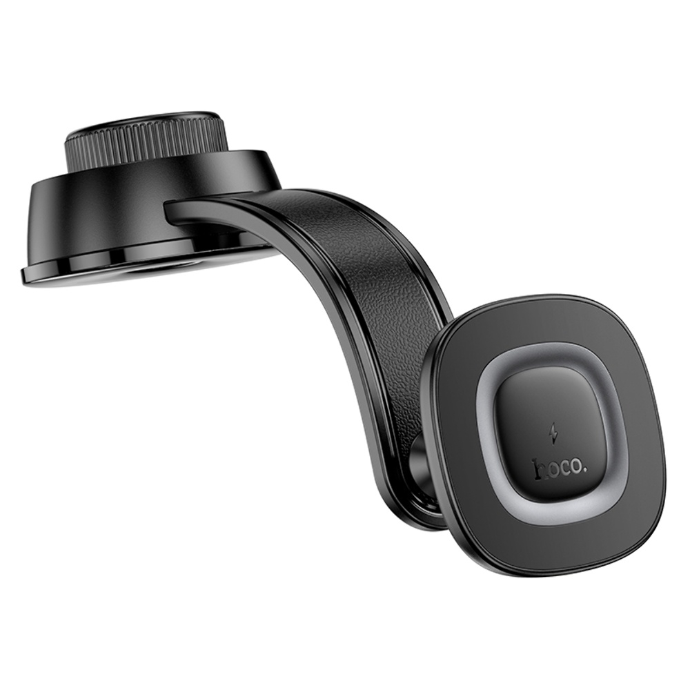 Автодержатель Hoco HW31 магнитный с беспроводной зарядкой 15W black metal gray