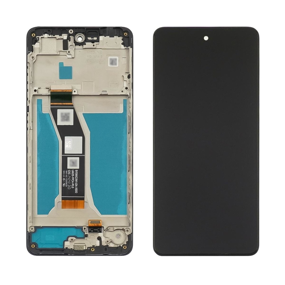 Дисплей Motorola Moto E14, Moto G04, чорний | з тачскріном | в передній панелі | High Copy | дисплейный модуль, экран