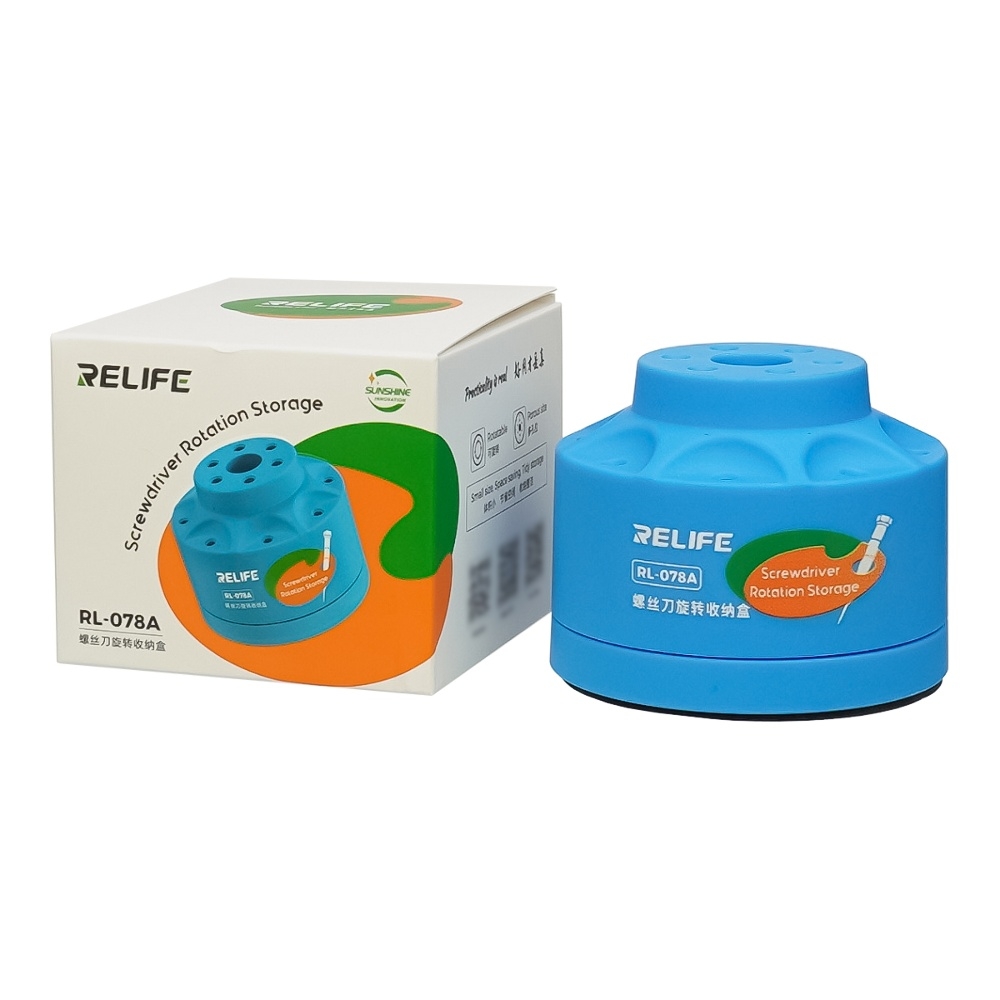 Настольный органайзер для инструментов Relife RL-078A, роторный, диаметр 77 мм, высота 62 мм