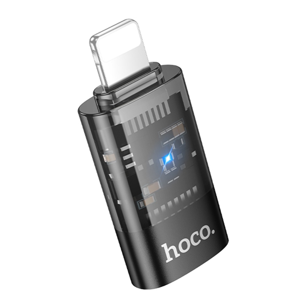 Адаптер переходник Hoco UA36A Lightning to Type-C black