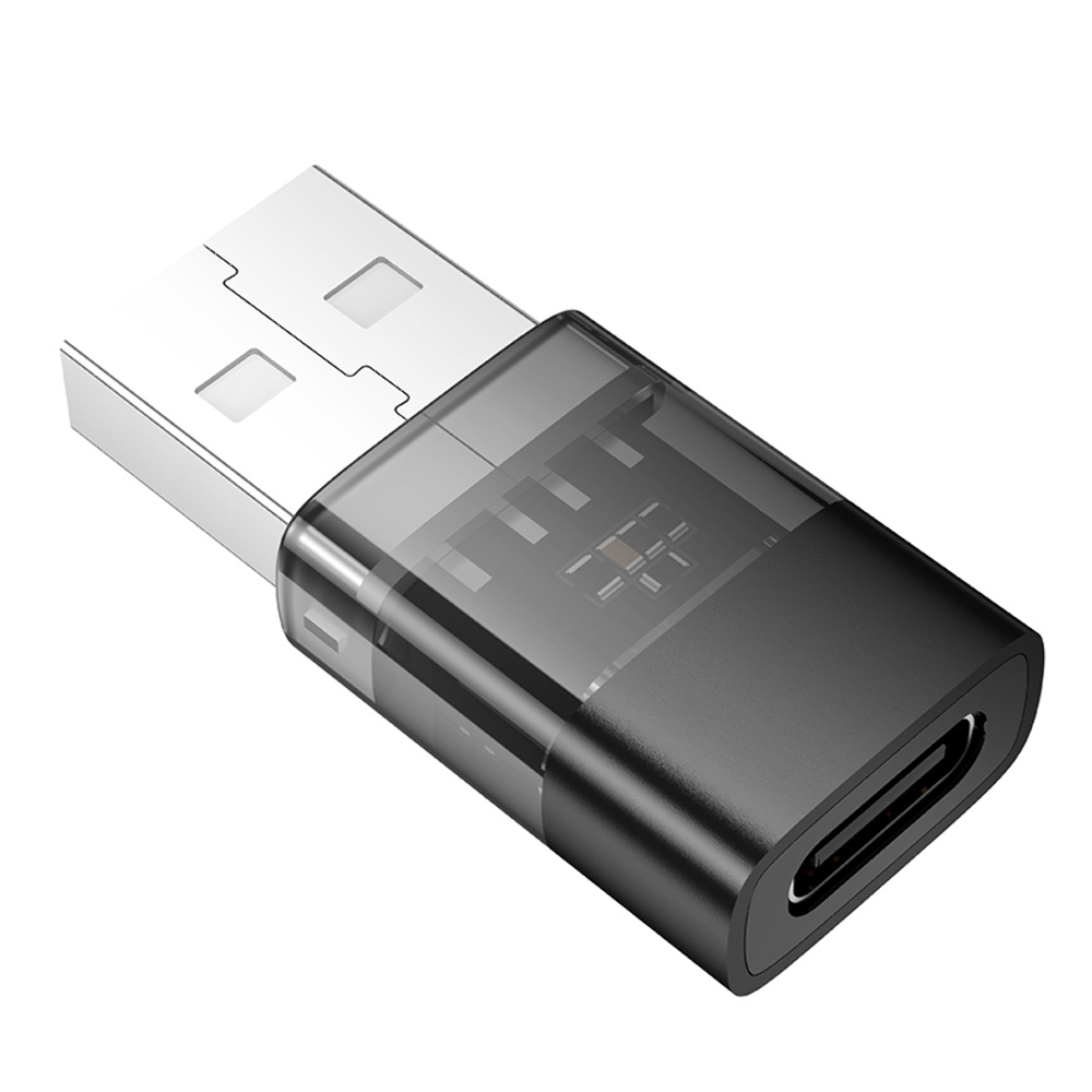 Адаптер переходник Hoco UA36C USB to Type-C black