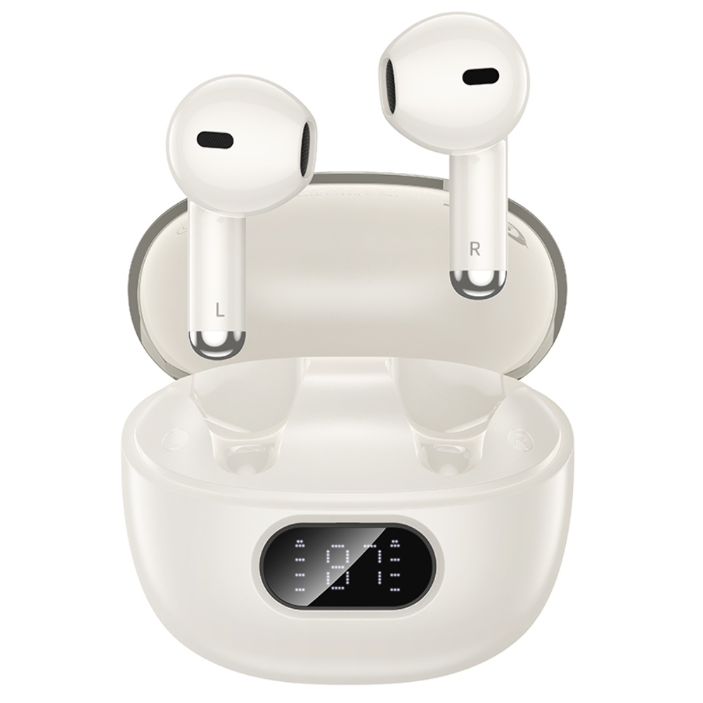 Беспроводные TWS наушники Hoco EQ18 вкладыши milky white