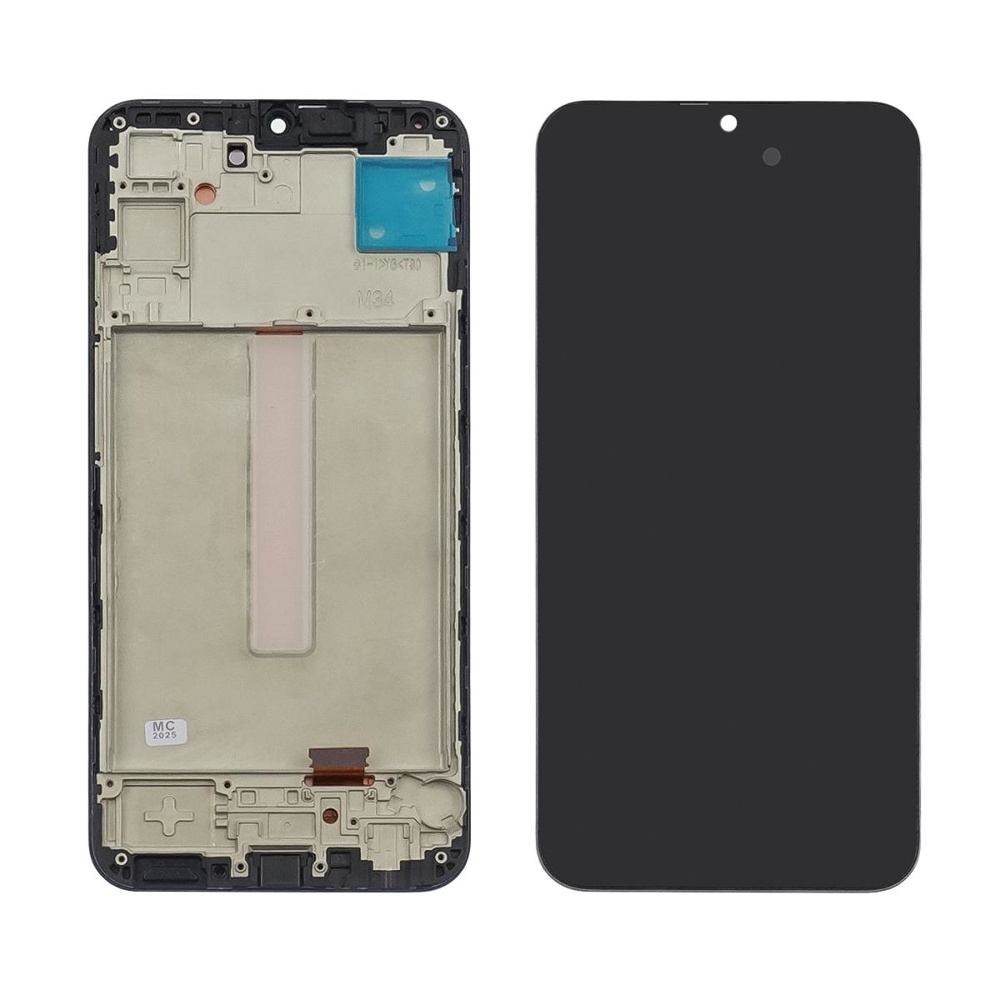 Дисплей Samsung SM-M346 Galaxy M34 5G, чорний | з тачскріном | в передній панелі | High Copy, OLED, с широким ободком | дисплейный модуль, экран