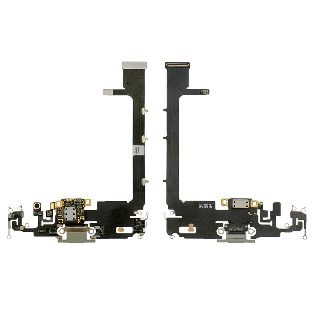 Шлейф Apple iPhone 11 Pro Max с серым разъёмом питания, с микрофоном Original