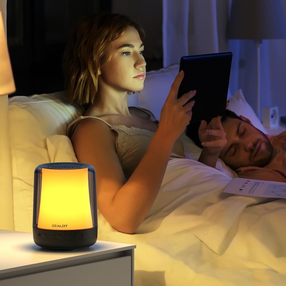 Портативная Bluetooth колонка ZEALOT S66 с LED подсветкой Black