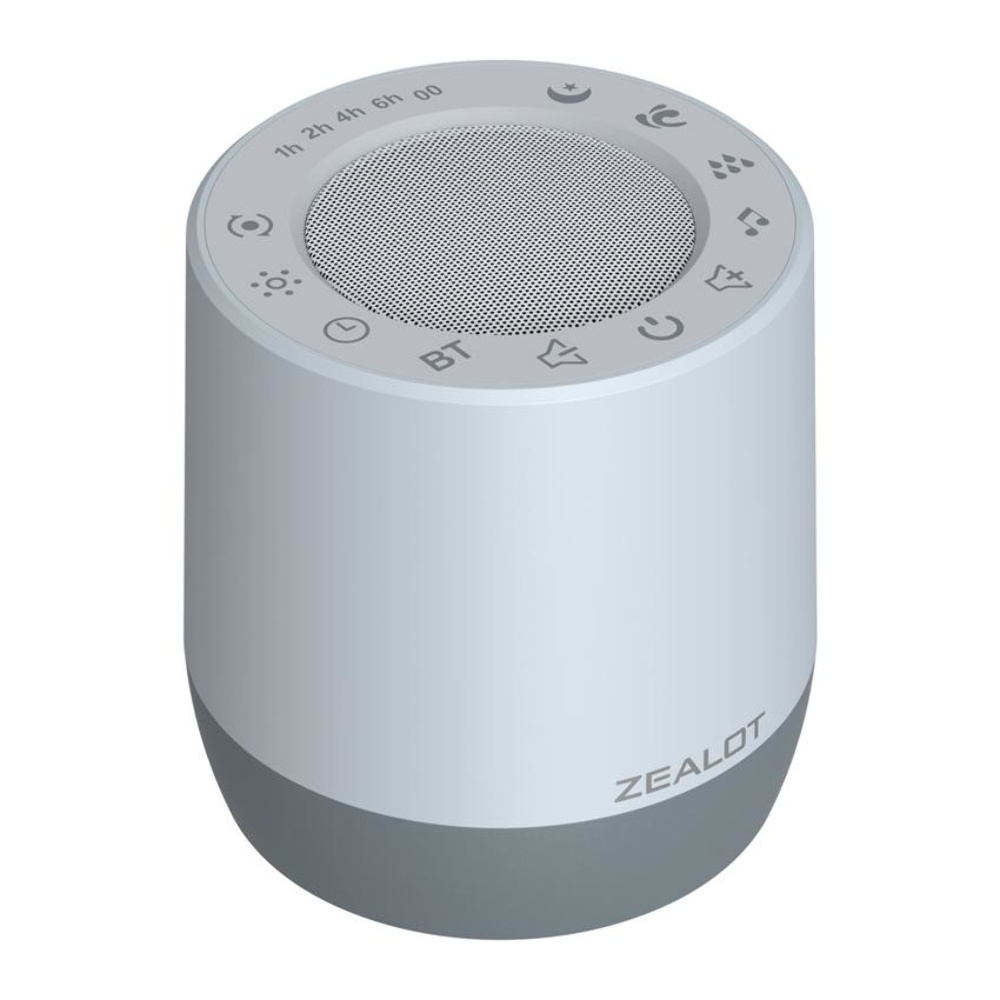 Портативная Bluetooth колонка ZEALOT Z6 с LED подсветкой White