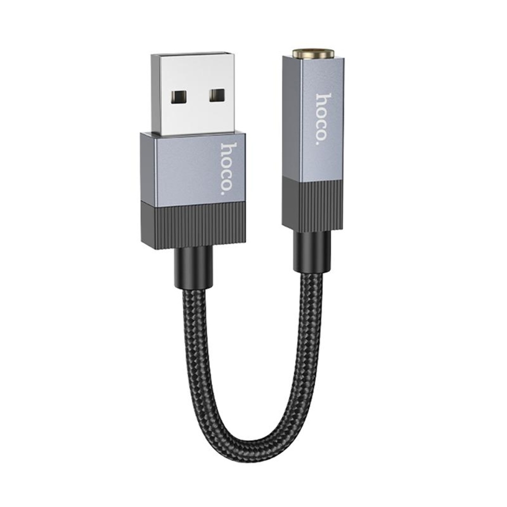 Адаптер переходник Hoco UPA32D USB to Jack 3.5 black