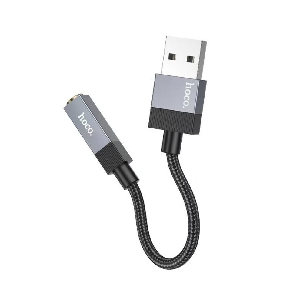 Адаптер переходник Hoco UPA32D USB to Jack 3.5 black