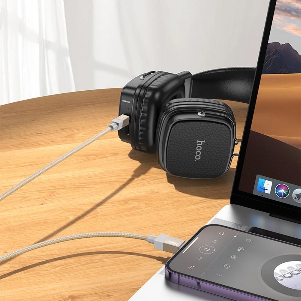 Кабель Hoco UPA32A Lightning to Jack 3.5 1m gold