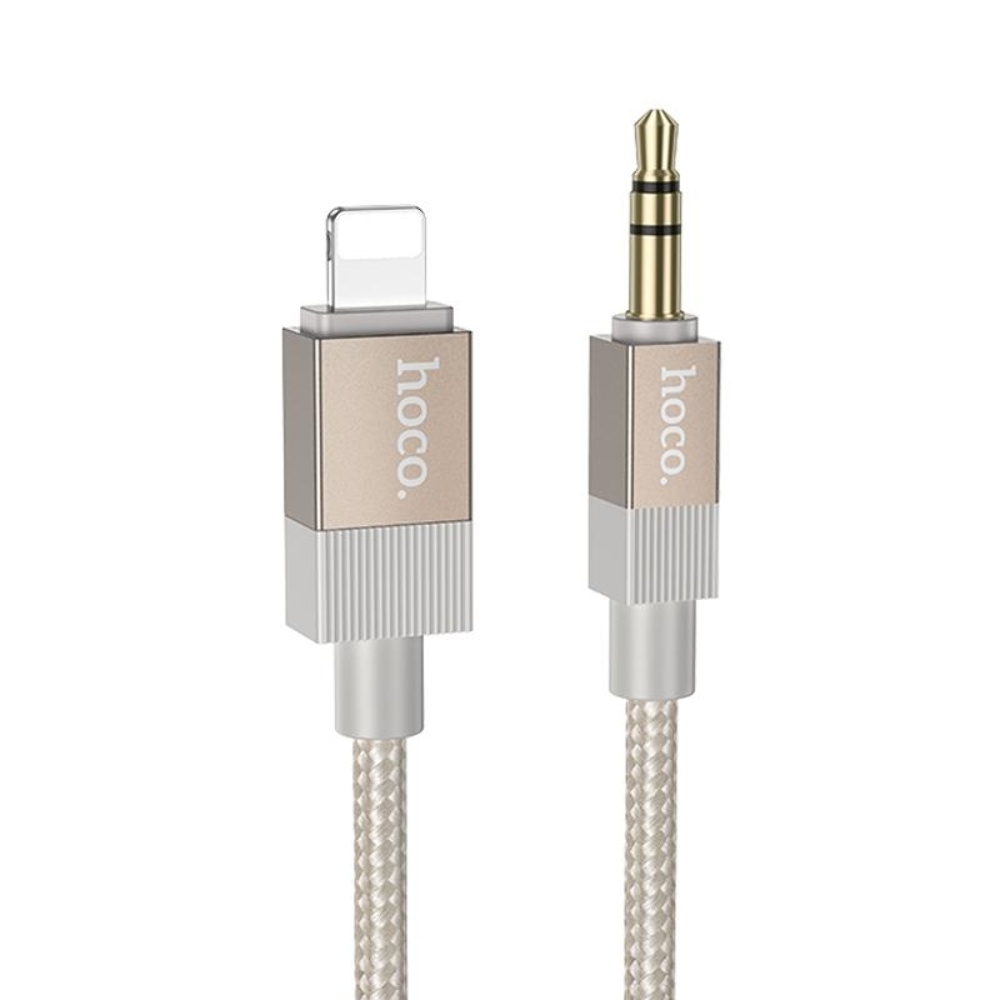 Кабель Hoco UPA32A Lightning to Jack 3.5 1m gold