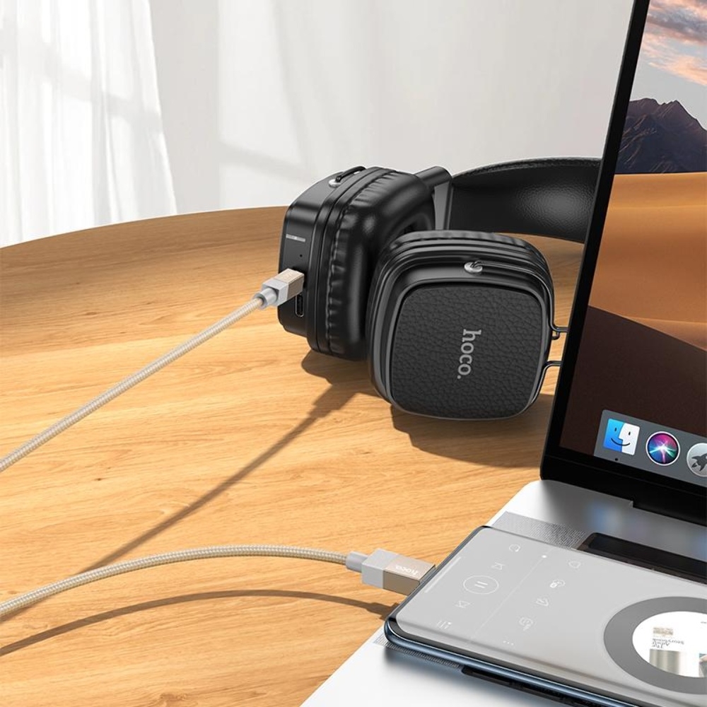 Кабель Hoco UPA32B Type-C to Jack 3.5 1m gold