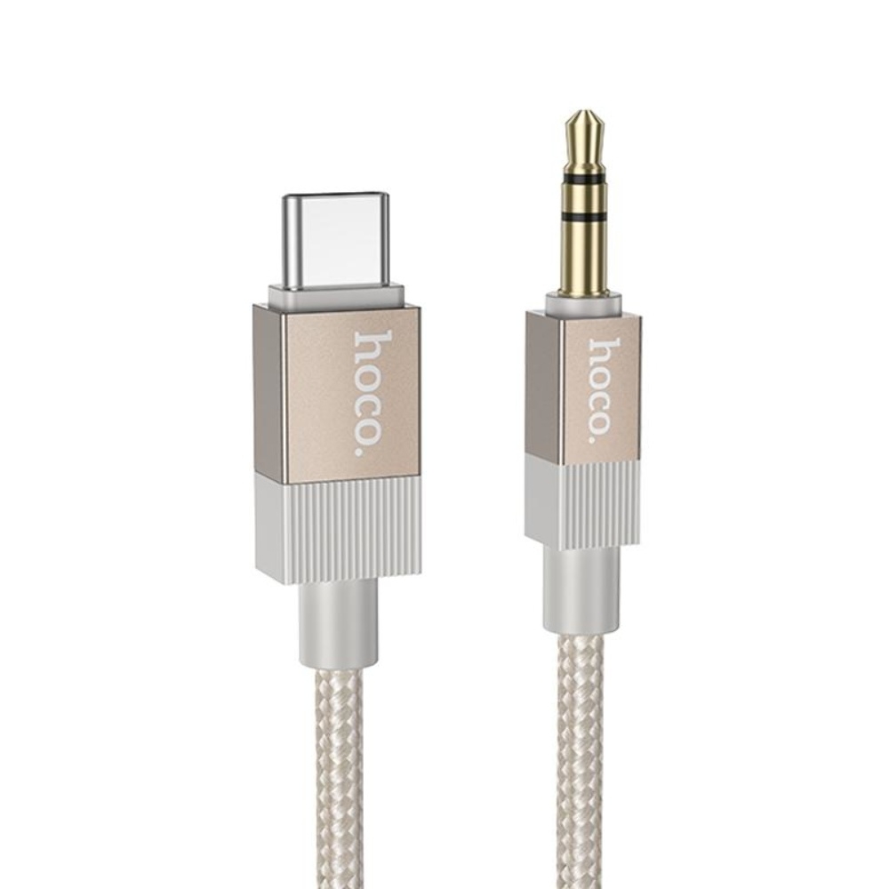 Кабель Hoco UPA32B Type-C to Jack 3.5 1m gold