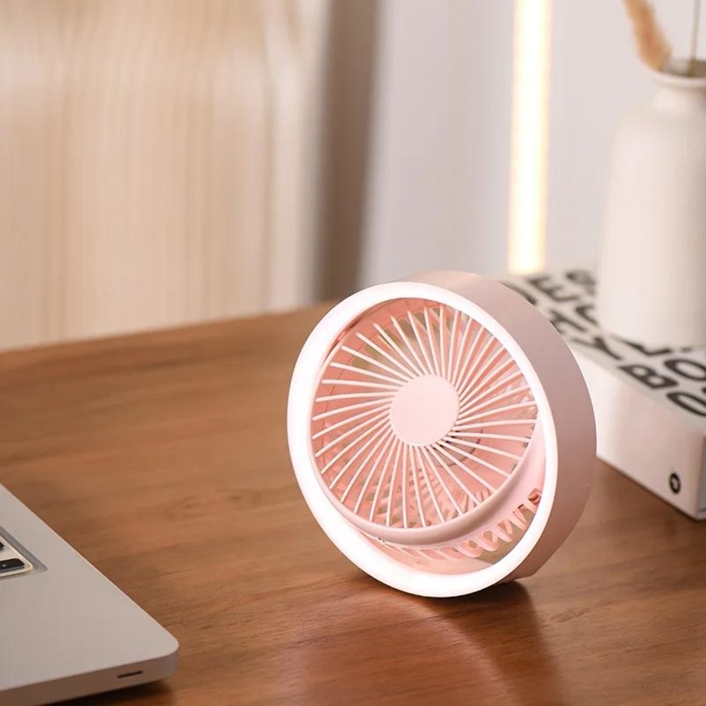 Настольный беспроводной вентилятор GXQC N601 Pink