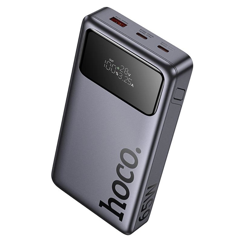 Power bank Hoco Q40 25000mAh PD 65W с дисплеем metal gray
