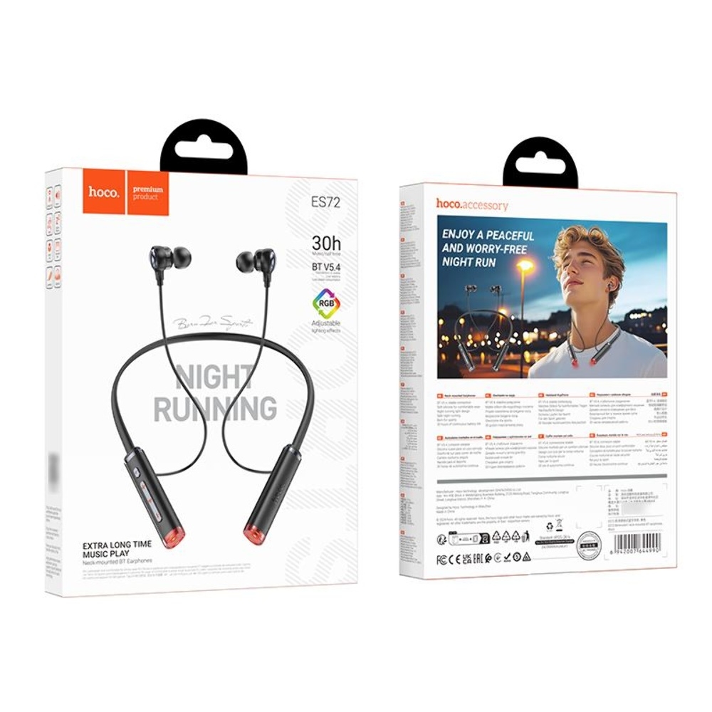 Беспроводные наушники Hoco ES72 вакуумные black