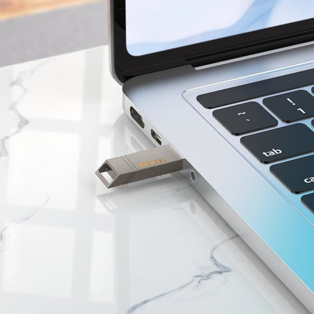 USB накопитель Hoco UD13 128GB Wise Type-C/ USB3.2 metal gray