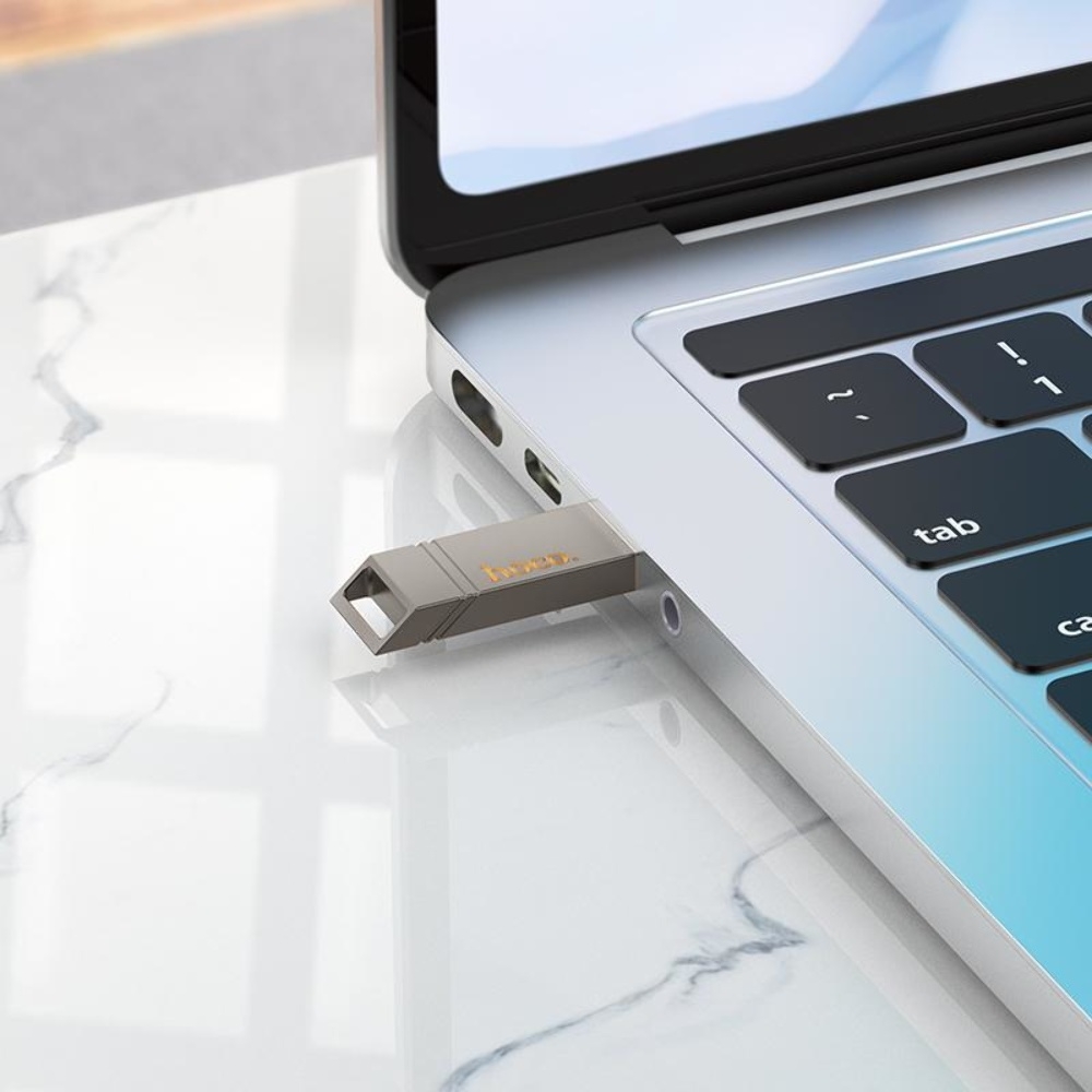USB накопитель Hoco UD13 64GB Wise Type-C/ USB3.2 metal gray