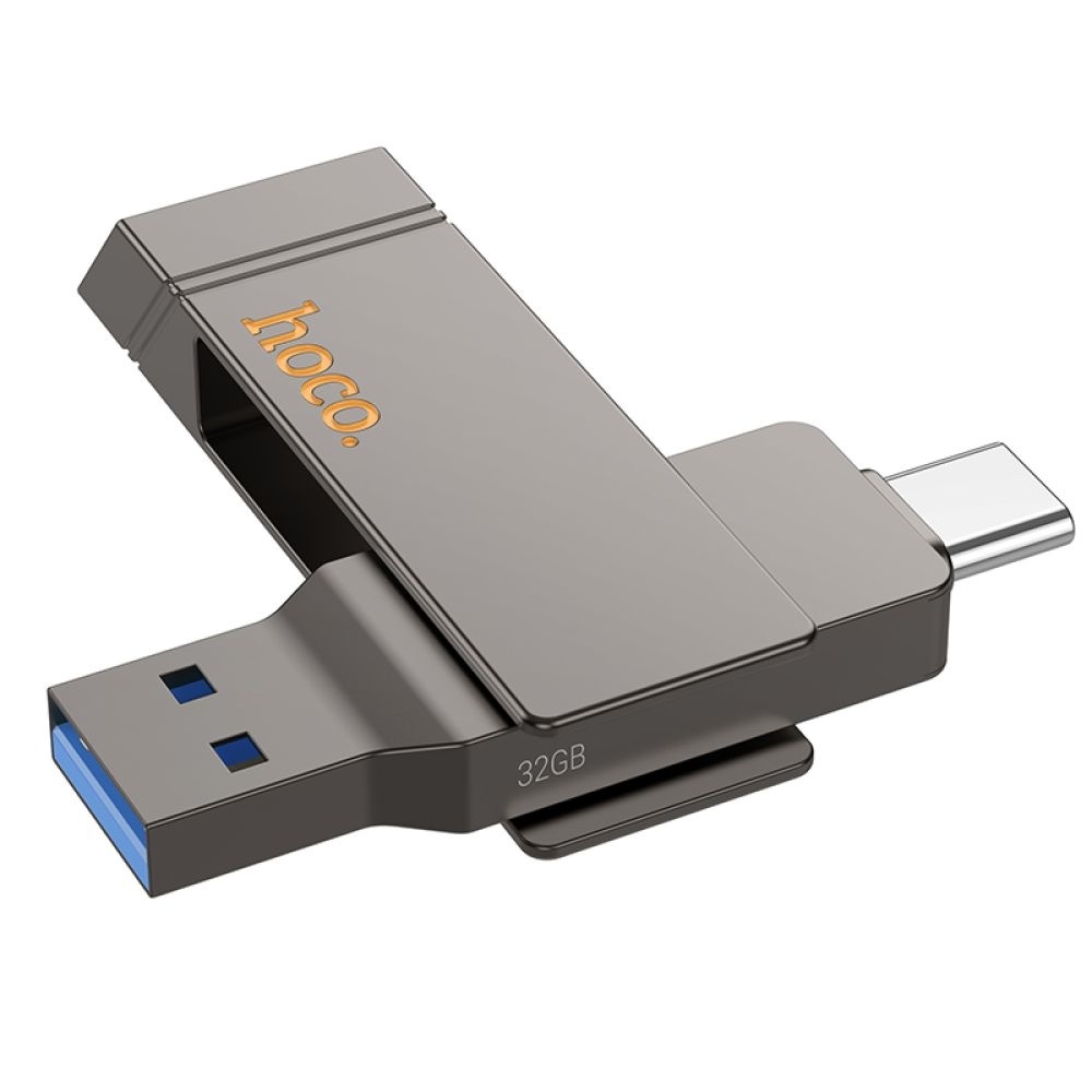 USB накопитель Hoco UD15 32GB Wise Type-C/ USB3.2 metal gray