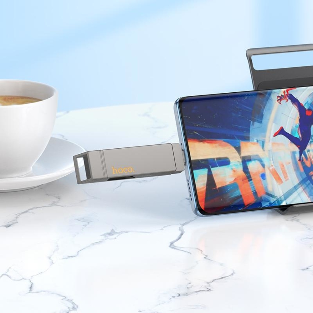 USB накопитель Hoco UD15 32GB Wise Type-C/ USB3.2 metal gray