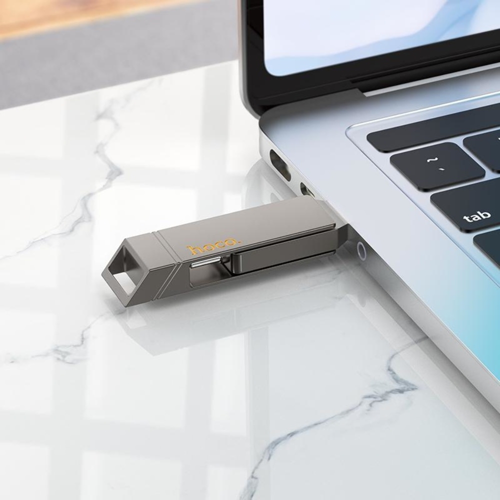 USB накопитель Hoco UD15 32GB Wise Type-C/ USB3.2 metal gray