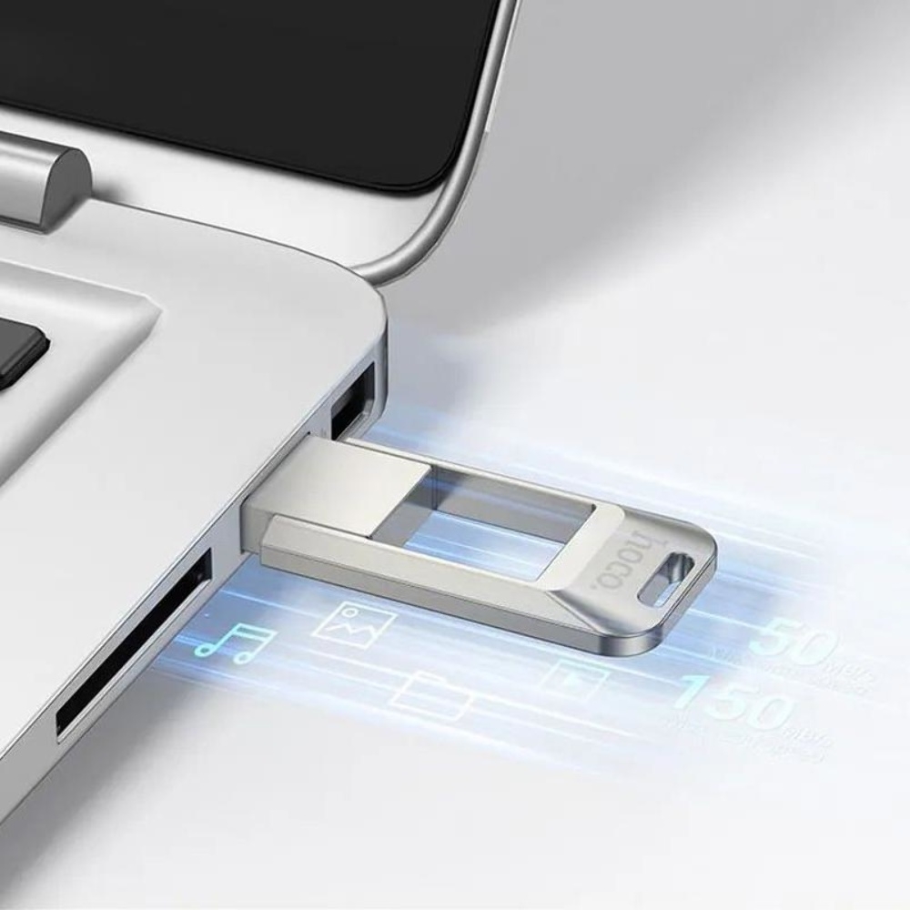 USB накопитель Hoco UD16 128GB USB3.0 серебристый