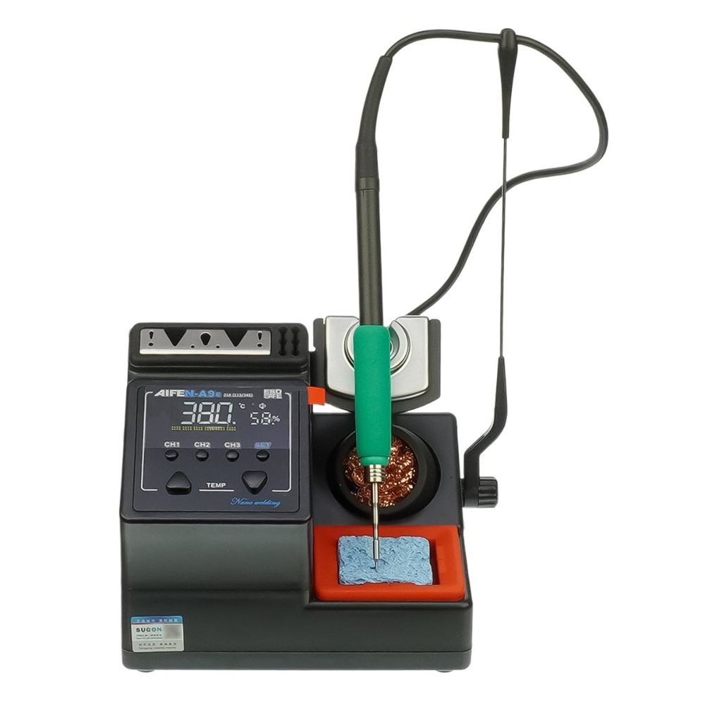 Паяльная станция прецизионная Aifen A9e-210 (паяльник стандарта JBC 210, 3 канала памяти, 160W, 100C - 450C)