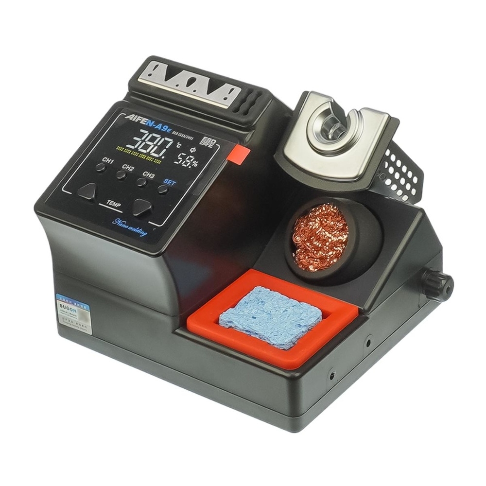 Паяльная станция прецизионная Aifen A9e-210 (паяльник стандарта JBC 210, 3 канала памяти, 160W, 100C - 450C)