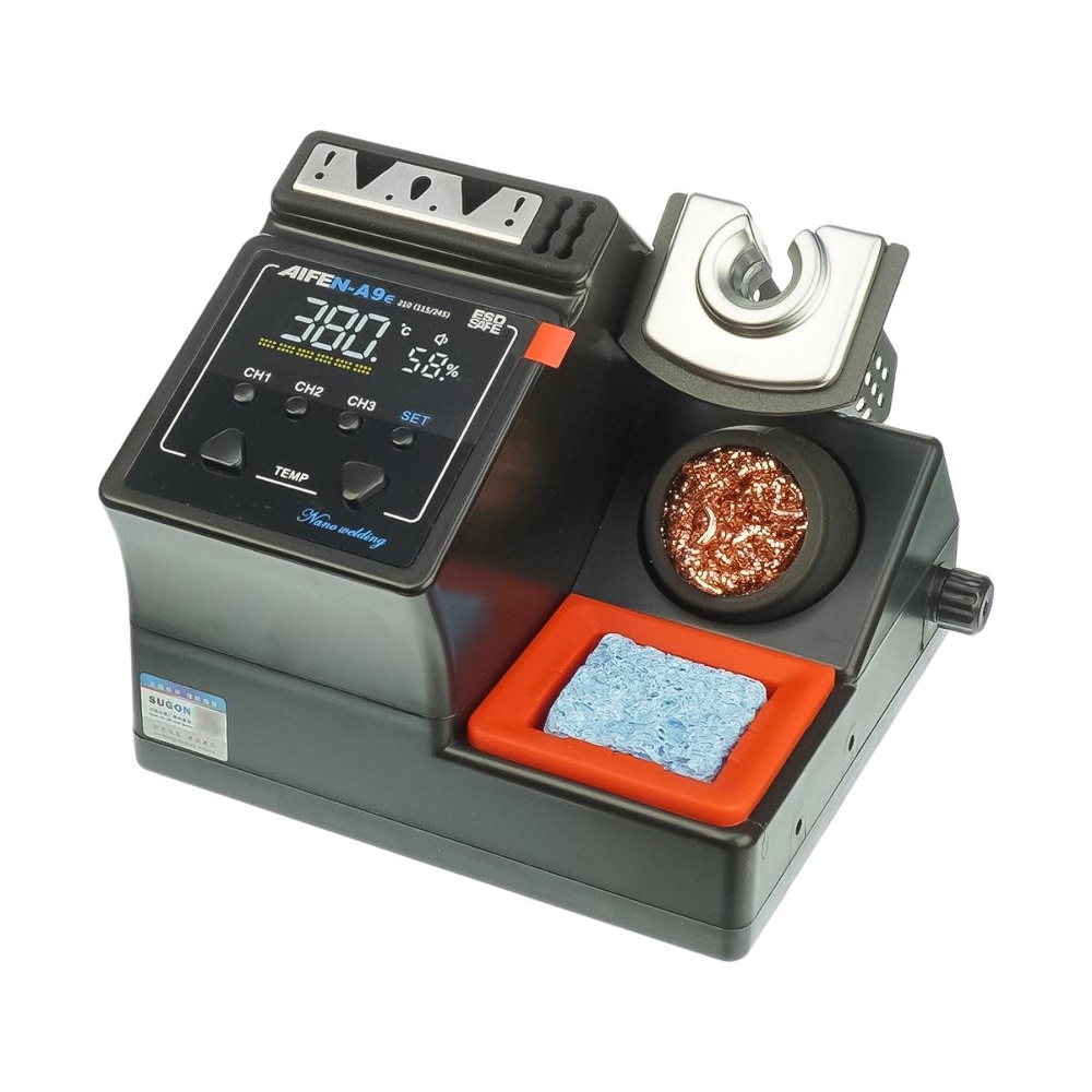Паяльная станция прецизионная Aifen A9e-245 (паяльник стандарта JBC 245, 3 канала памяти, 160W, 100C - 450C)