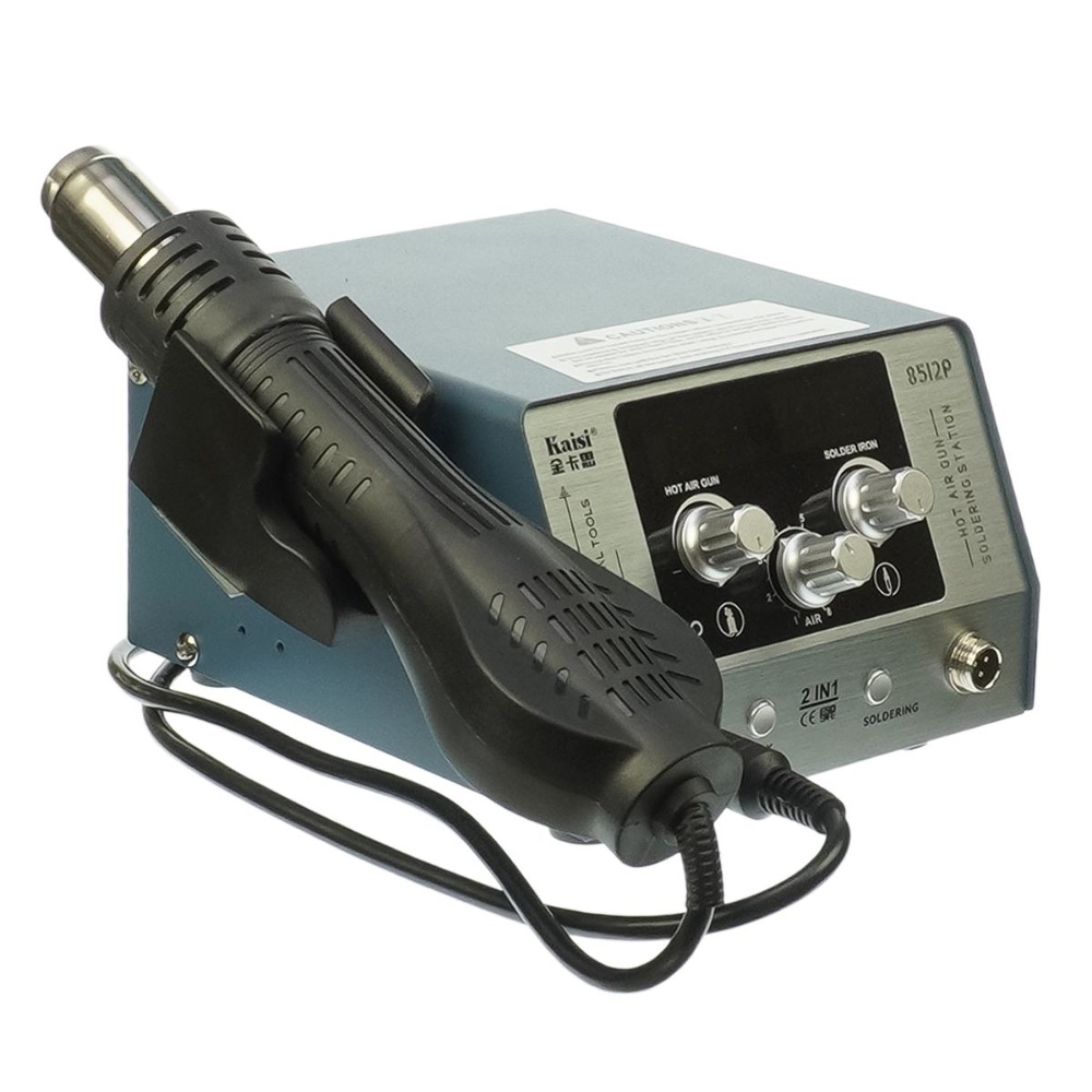 Паяльная станция прецизионная Kaisi 8512P, фен, паяльник T12, цифровая индикация