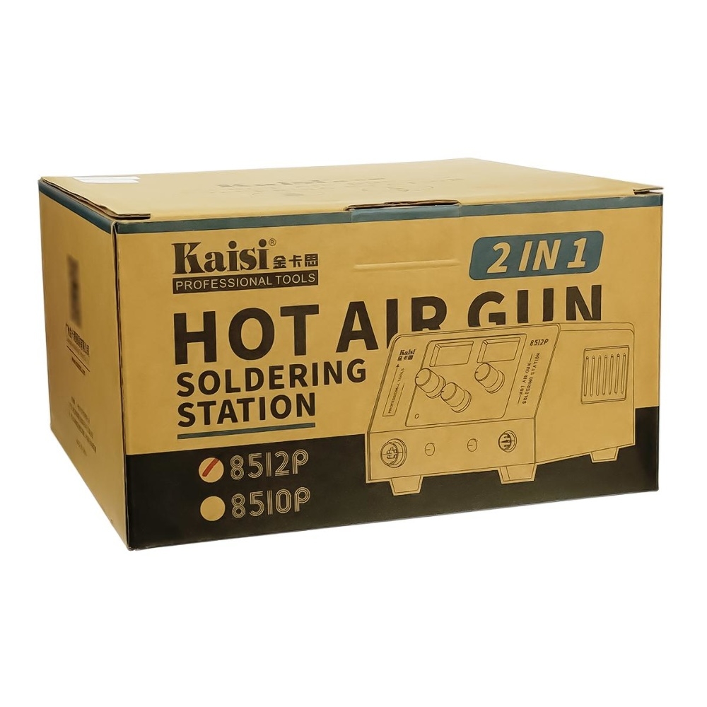 Паяльная станция прецизионная Kaisi 8512P, фен, паяльник T12, цифровая индикация